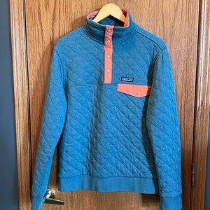 Patagonia Organic Cotton Quilted Snap-T Pullover, men’s size small!